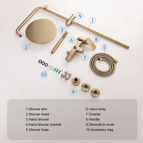 Shower Faucet Complete Accessories