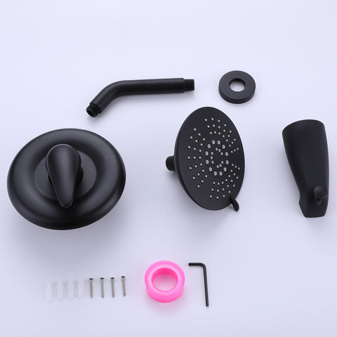 Wall Mount Pressure-Balanced Rainfall Shower Fixtures With Tub Spout RB0905 20 Wall Mount Pressure-Balanced Rainfall Shower Fixtures With Tub Spout RB0905 -Cheap RBrohant Store RB0905