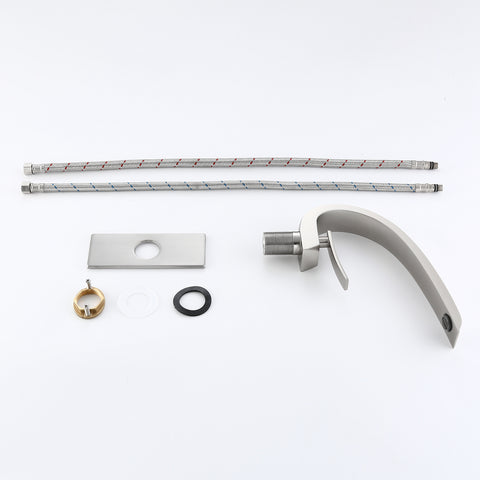 Deck Mounted Basin Single Handle Brushed Nickel Bathroom Faucet RB0726 16 Deck Mounted Basin Single Handle Brushed Nickel Bathroom Faucet RB0726 -Cheap RBrohant Store RBF60005BNP