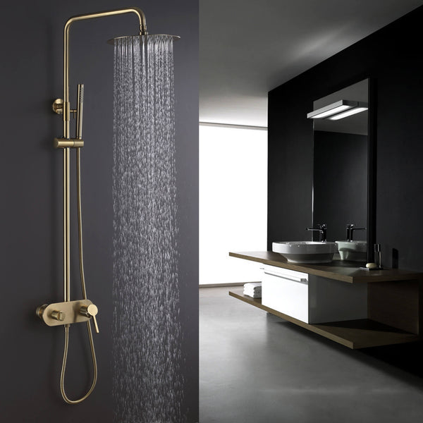 Shower Faucets Featuring Handheld Sprayer Attachment