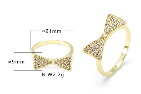 Anel laço fino no atacado