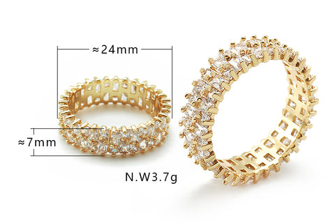 Anel roda cravejada no atacado