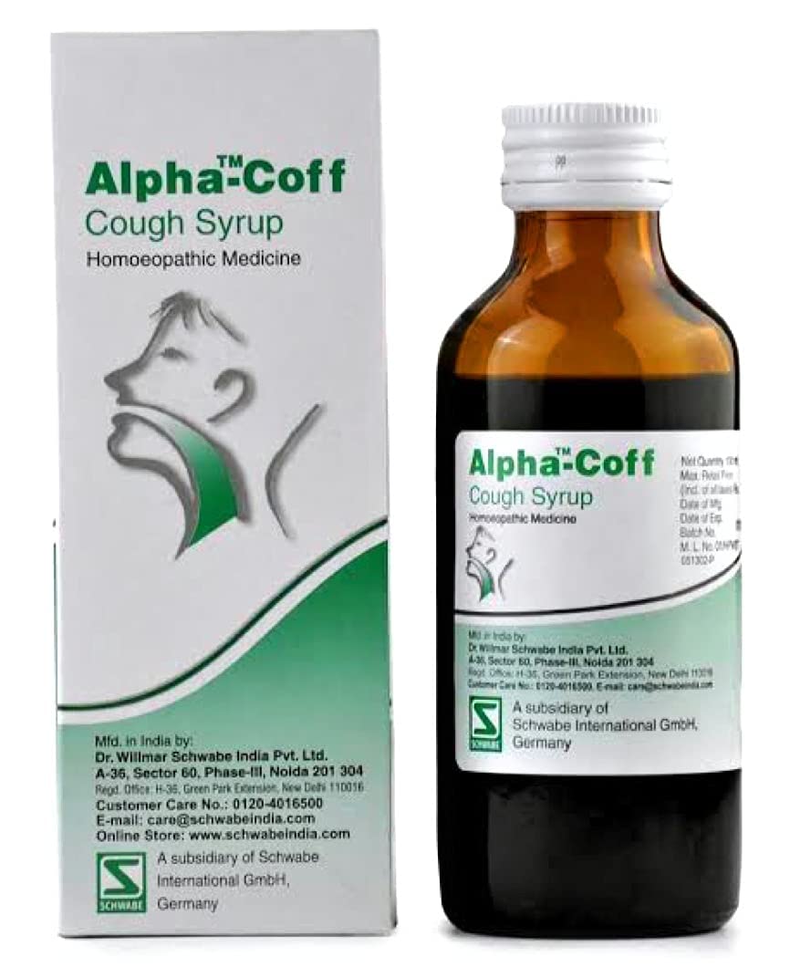 Dr Willmar Schwabe India Alpha-Coff Cough Syrup 110 ML |Pack Of 3|