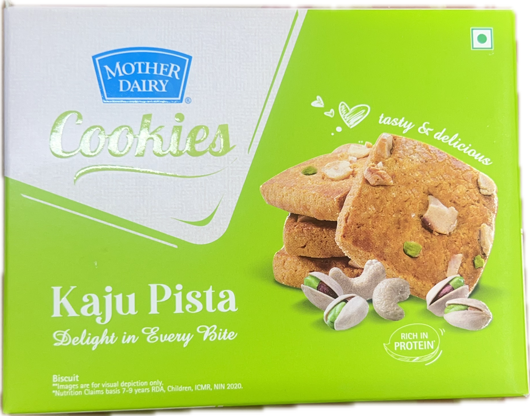 Mother Dairy Kaju Pista Cookies - 150g
