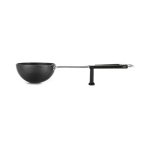 Prestige Aluminium Hard Anodised Tadka Pan, 10 cm, Black