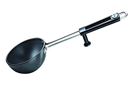 Prestige Aluminium Hard Anodised Tadka Pan, 10 cm, Black