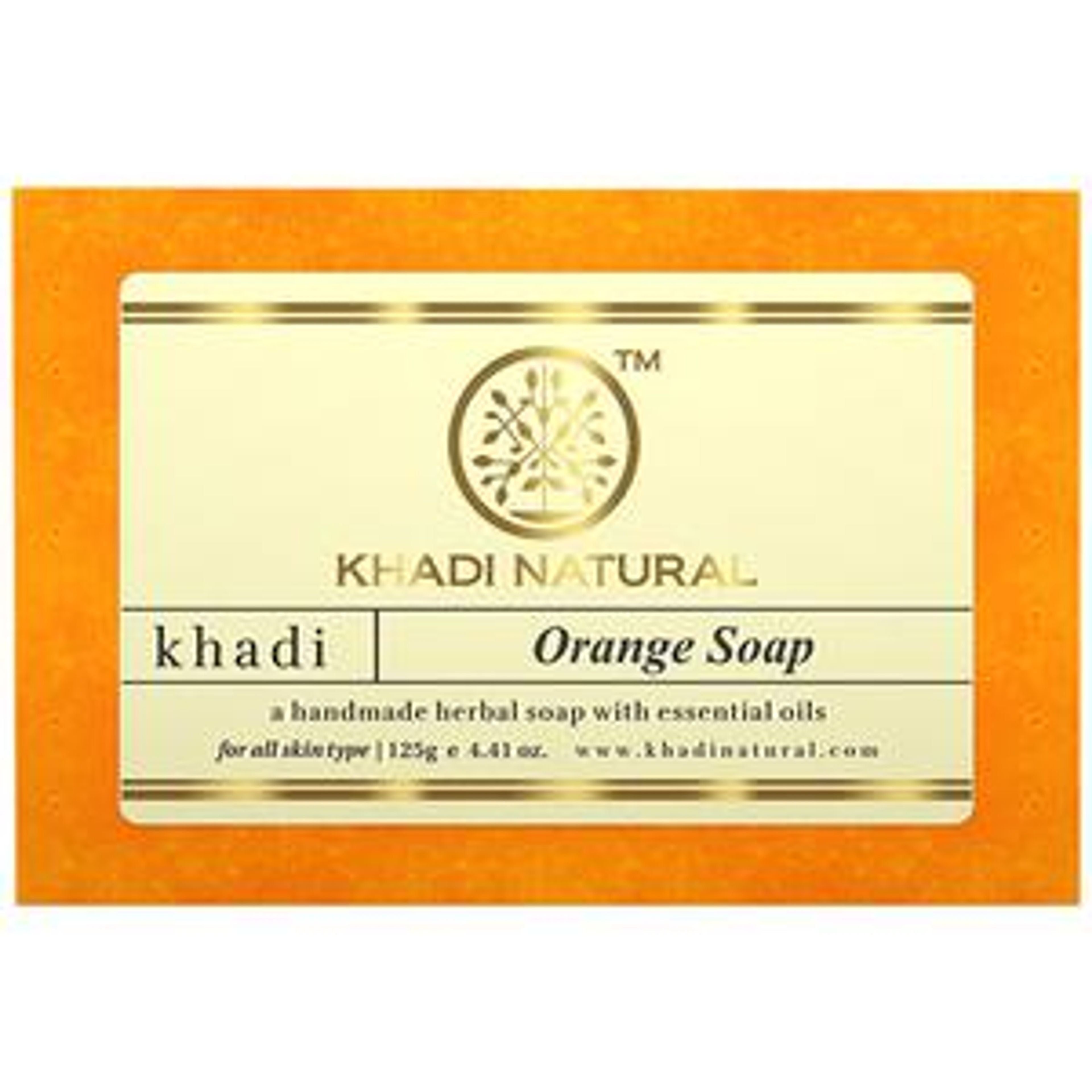 Khadi Natural Orange Handmade Herbal Soap
