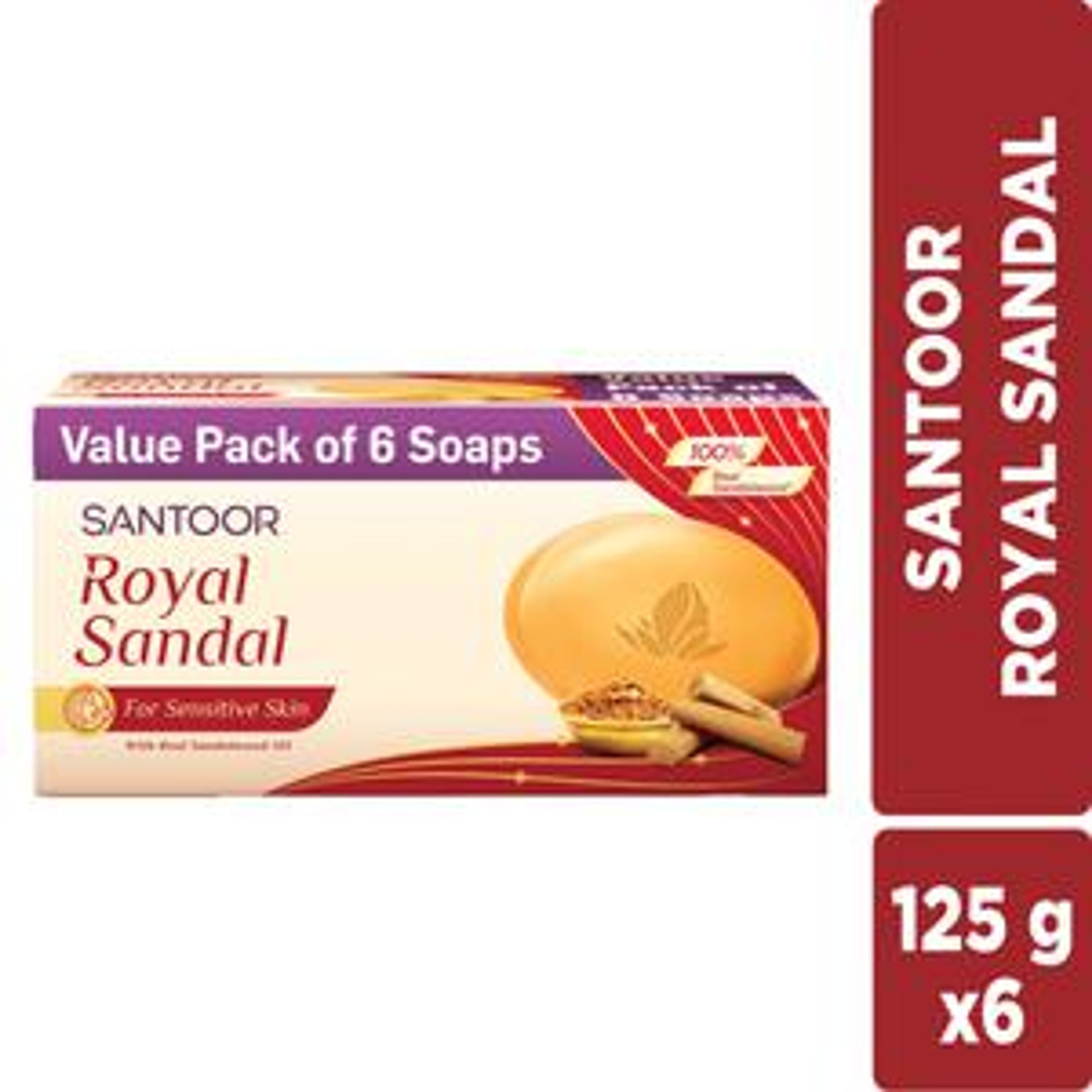 Santoor Bathing Soap - Royal Sandal