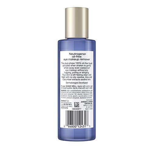 Neutrogena Oil-Free Liquid Eye Makeup Remover, 3.8 Fl. Oz.