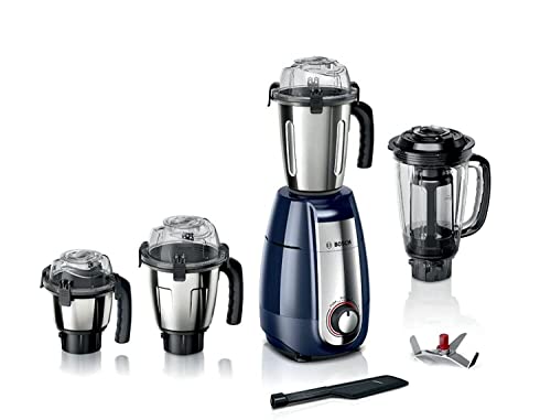 Bosch TrueMixx Pro Mixer Grinder MGM8842DIN 1000 W 4 Jars, Dark Blue