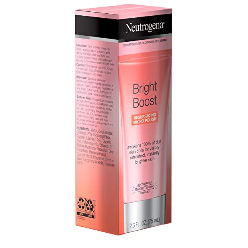 Neutrogena Bright Boost Micro Polish, 3x power than normal scrub, powered by neoglucosamine, 75g