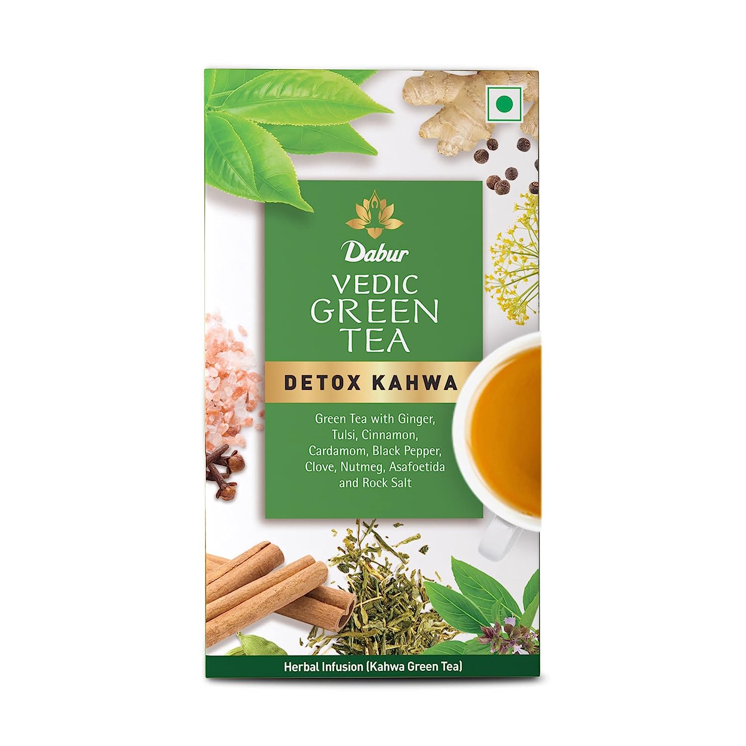 Dabur Vedic Detox Kahwa Green Tea - 25 Teabags