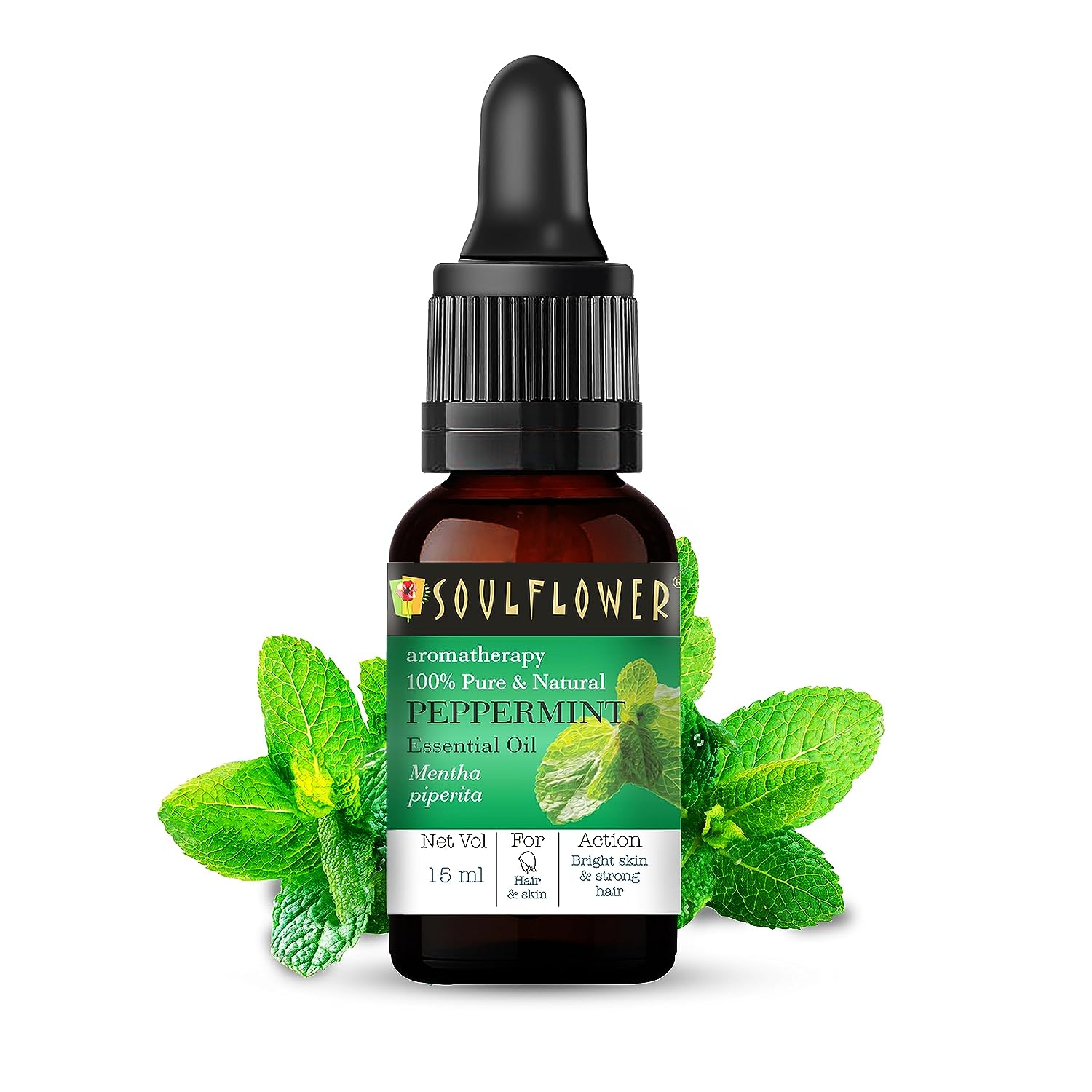 Soulflower Peppermint Essential Oil - 15ml each