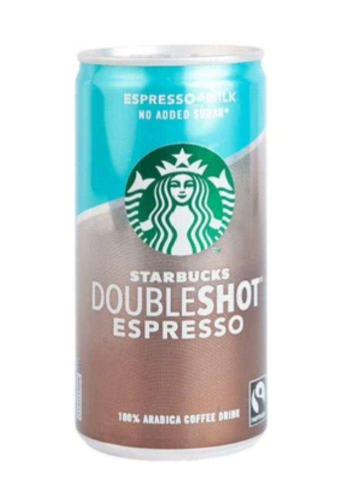 Starbucks DoubleShot Espresso + Milk Cold Coffee (No Added Sugar) - 200ML