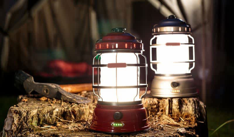 Two LED lanterns for camping