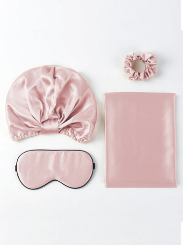 19Momme 4Pcs Set Silk Skin-Friendly Beauty Sleep Set (Hidden Zipper Pillowcase)