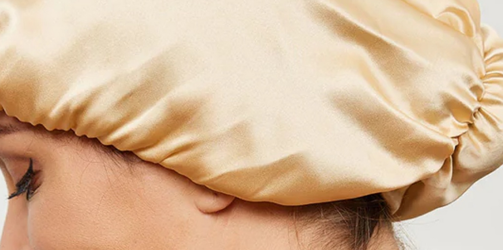 Silksilky Silk Sleep Cap with Elastic Strap