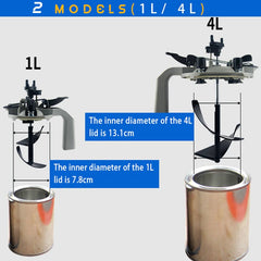 Car Paint Mixing Paint Slurry Cover Agitator Tool Sealing Minor Paint Cover 1L 4L Mixing Paint Universal battery air blower