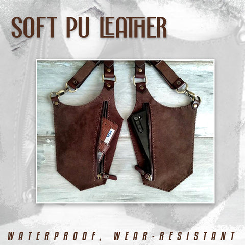 tool bags for sale Double Shoulder Armpit Bag Medieval Leather Costume Underarm Satchel Unisex Belt Bag Halloween Accessories Retro Wallet Small Ba tool bags for sale