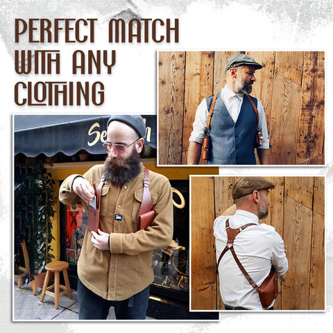 tool bags for sale Double Shoulder Armpit Bag Medieval Leather Costume Underarm Satchel Unisex Belt Bag Halloween Accessories Retro Wallet Small Ba tool bags for sale