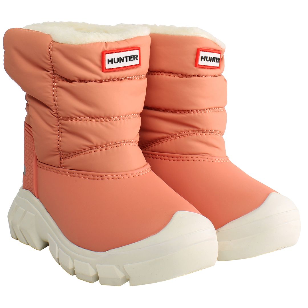 Hunter Intrepid Kids Brown Snow Boots