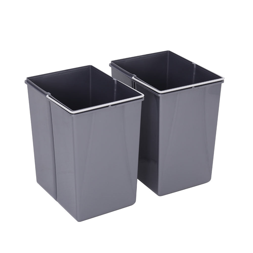 Plastic Pull Out Kitchen Waste Bin Soft Close Recycing Bin for 300/400MM Cabinet