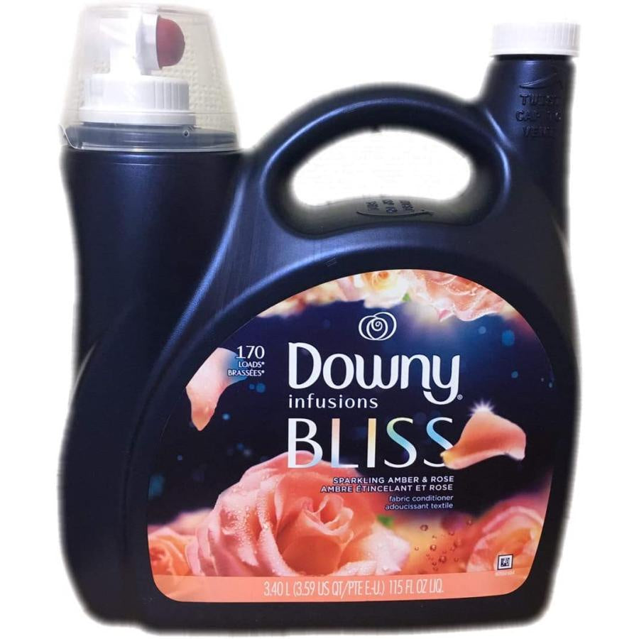 DOWNY LIQUID FABRIC SOFTENER INFUSION AMBER & ROSE 115 OZ