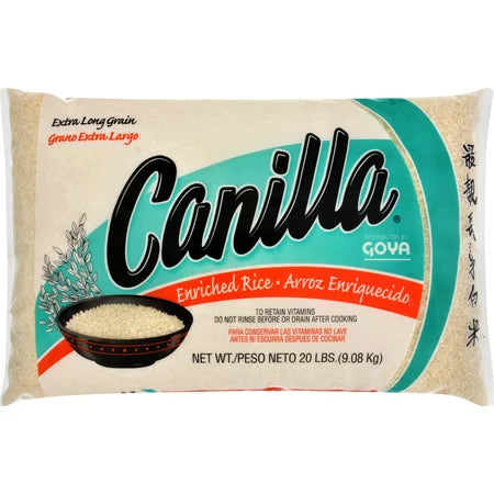 Canilla Long Grain Rice, 20 LB - GOYA #2638