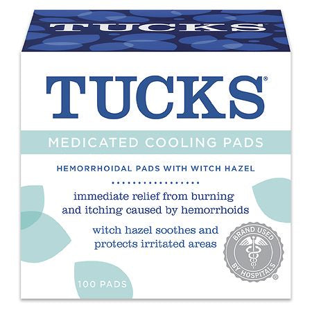 TUCKS MEDICATED COOLING PADS 100 CT