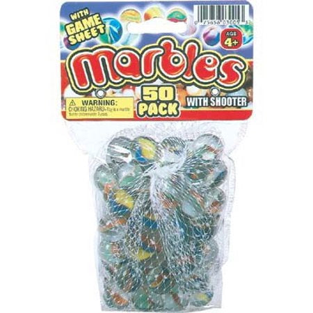 MARBLES WITH SHOOTER/ 50 PACK