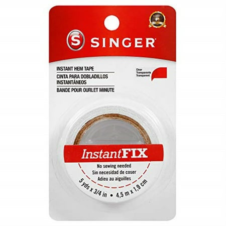 SINGER INSTANT BOND DOUBLE- SIDE FABRIC TAPE 15FT X 3/4