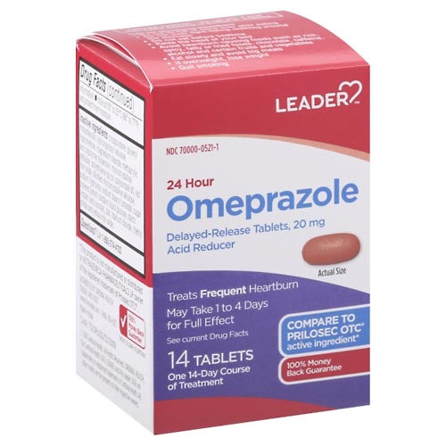 Leader Omeprazole 14 tablets