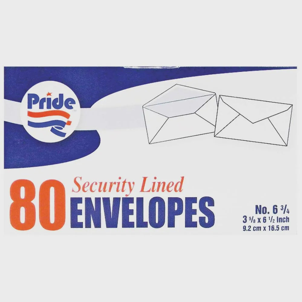PRIDE 80 ENVELOPS no. 6/3/4.3.5/8