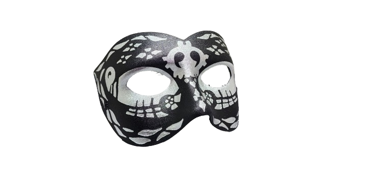 Black and Silver Columbina Mask