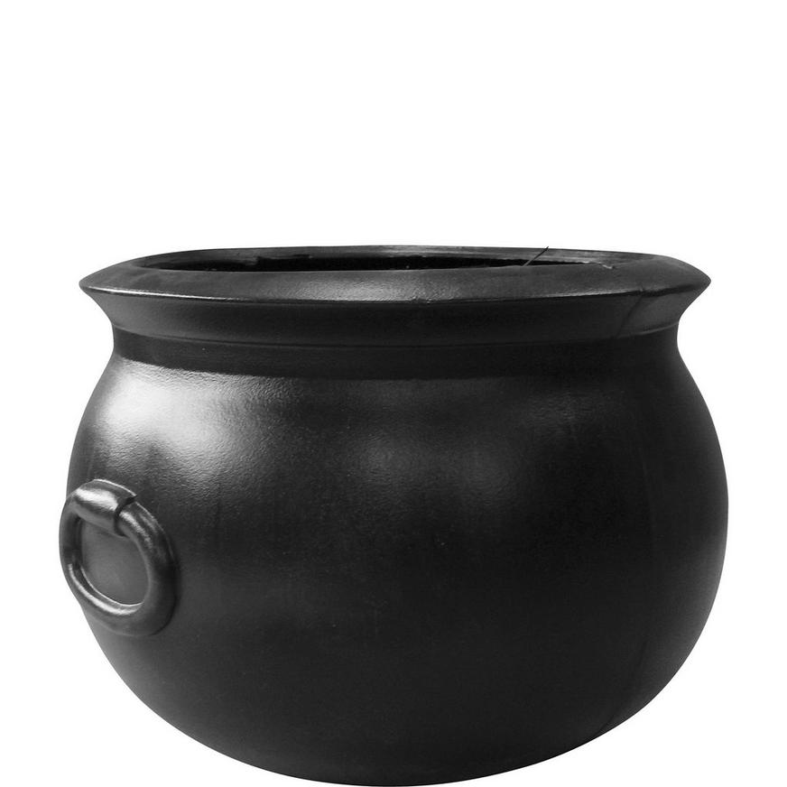 Black Plastic Cauldron