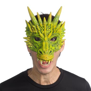 Green Fantasy Dragon Mask