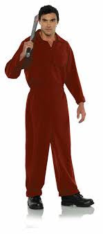 Red Boiler Suit Costume - Adult