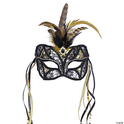 Gold Lace Masquerade Mask