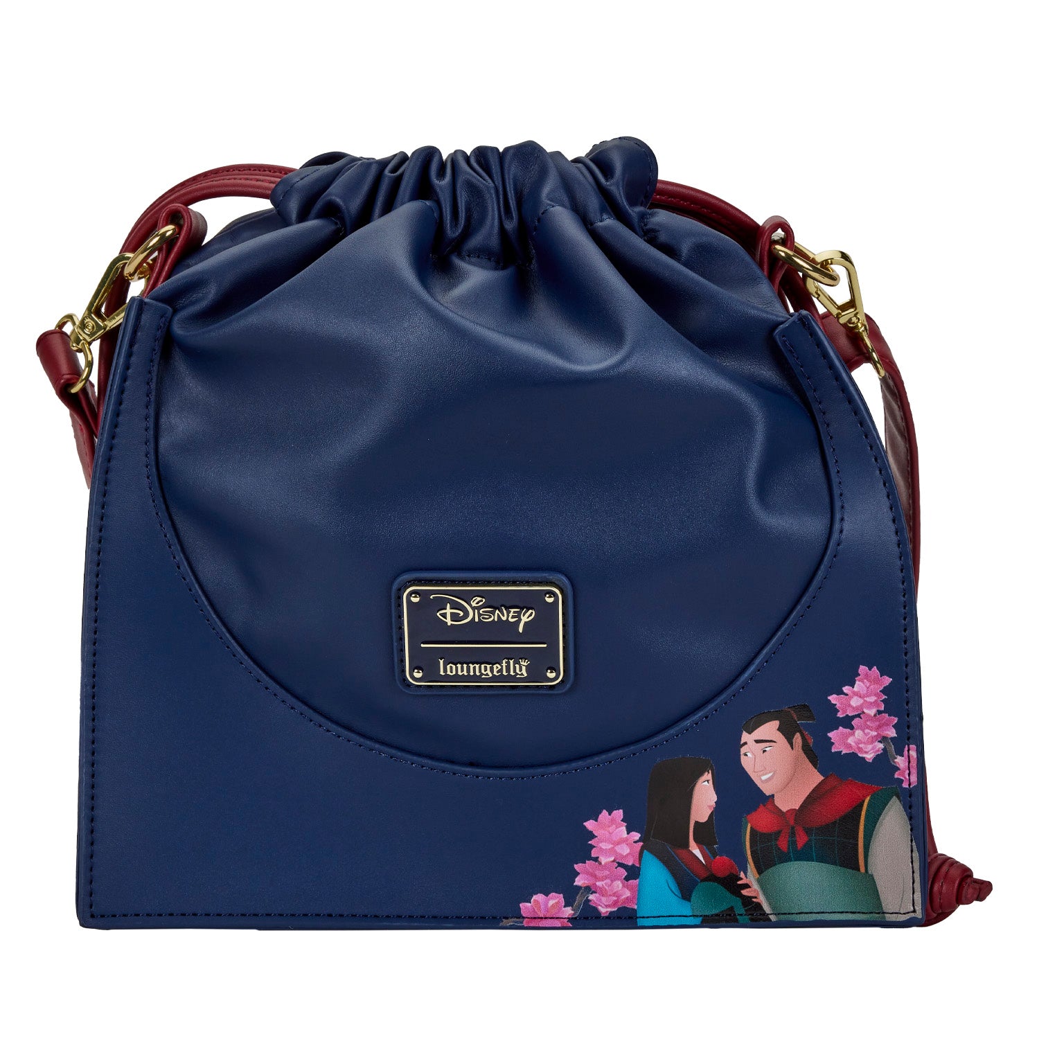 Loungefy Disney Mulan Castle Cinch Sack Crossbody