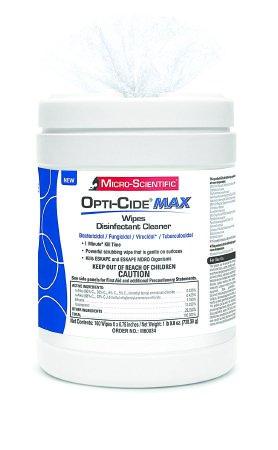 Opti-Cide Max Surface Disinfectant Cleaner Wipes NonSterile - 160 Count