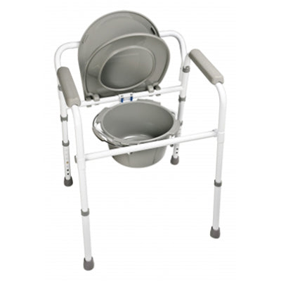 Graham Field 3-in-1 Steel Folding Commode, 4 Each Per Case