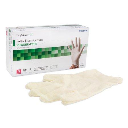 McKesson Confiderm CL Latex Exam Gloves Powder-Free - Small 100 Count