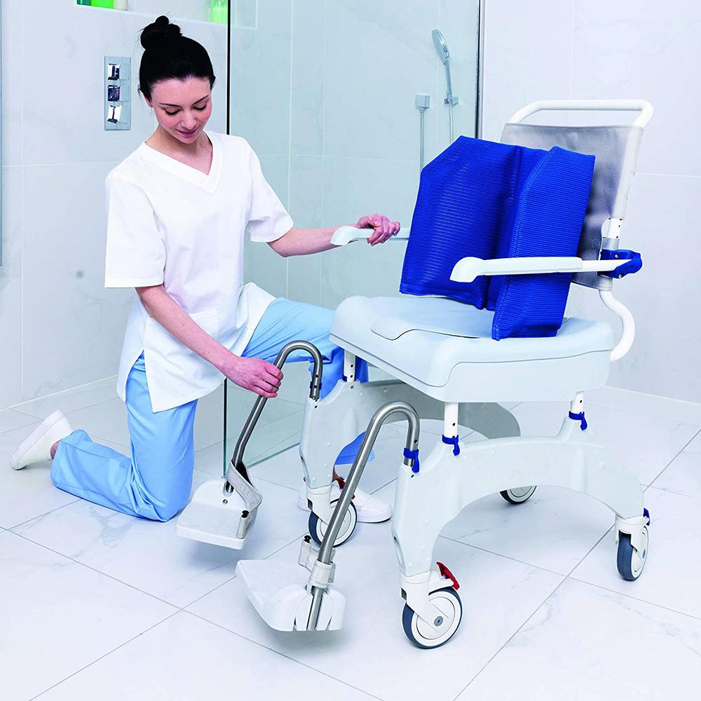 Invacare Aquatic Ocean Ergo Premium Mobile Shower and Commode Chair