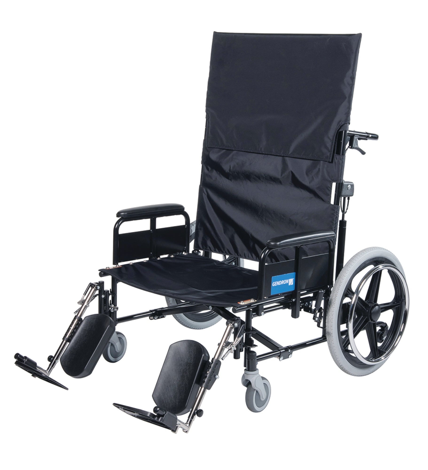 Graham Field Full Arms Elevating Leg Rests Recliner Wheelchair - 17.5