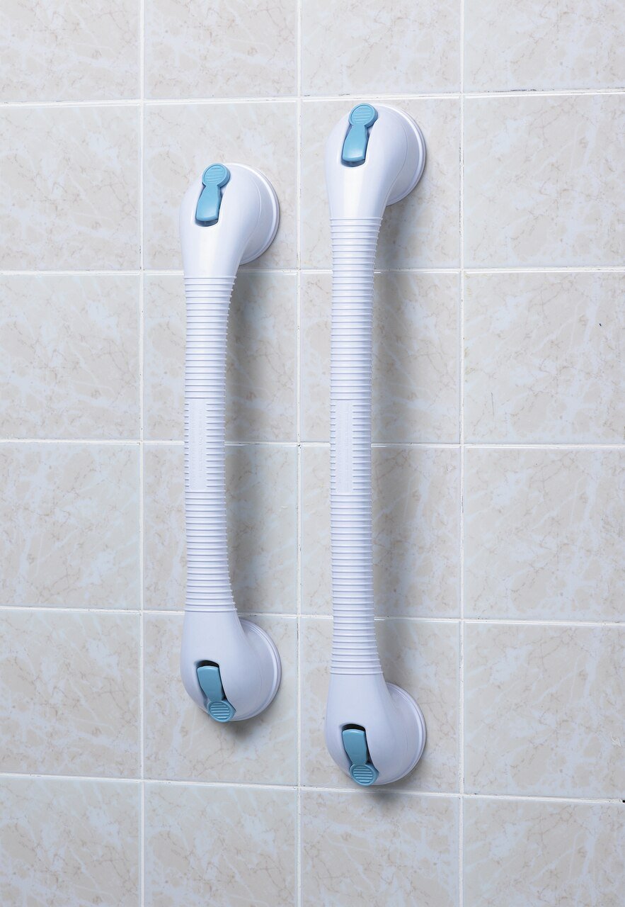Lifestyle Essentials Bathroom Safety Quick Suction Grab Bar Rail, 23.5