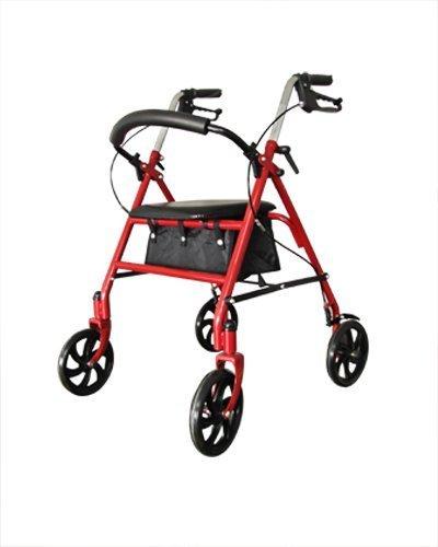 My Medical Outlet Aluminum Easy Walk Royal Rollator - Red