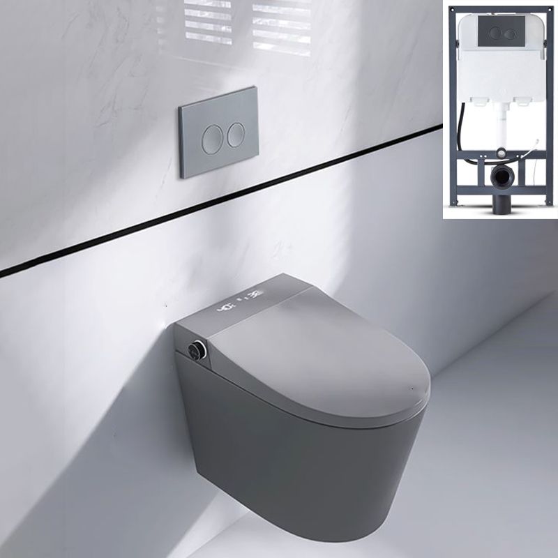 Elongated Wall Mounted Bidet Deodorizing Smart Bidet with Heated Seat