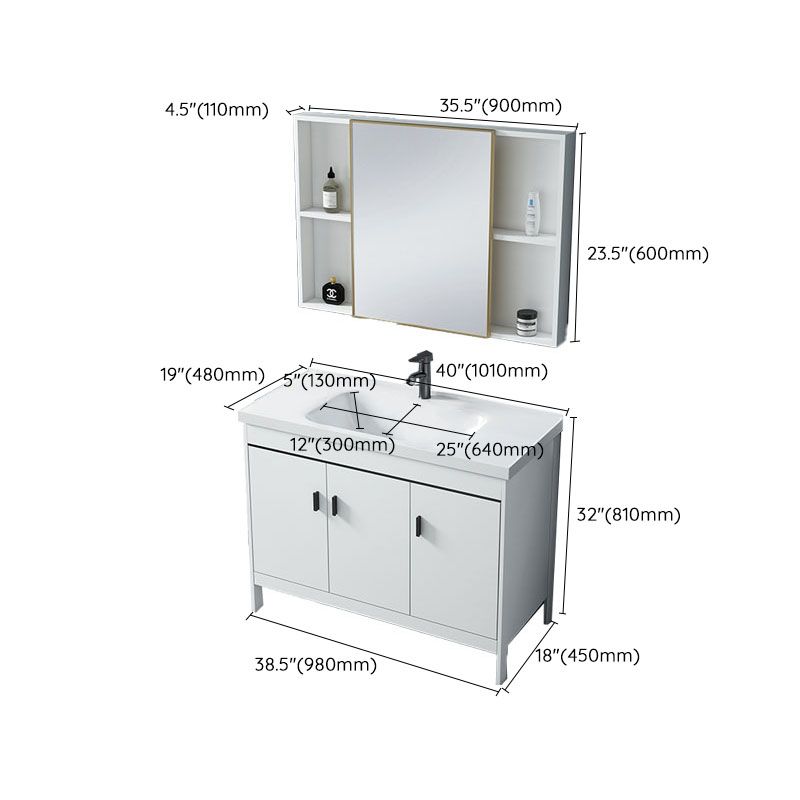 Modern Sink Vanity Free-standing Standard White Vanity Cabinet