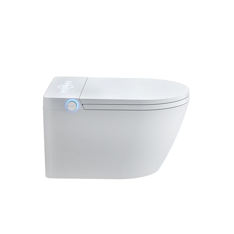 White Ceramic Wall Hung Toilet Set with Temperature Control Elongated