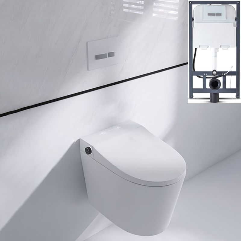 Elongated Wall Mounted Bidet Deodorizing Smart Bidet with Heated Seat